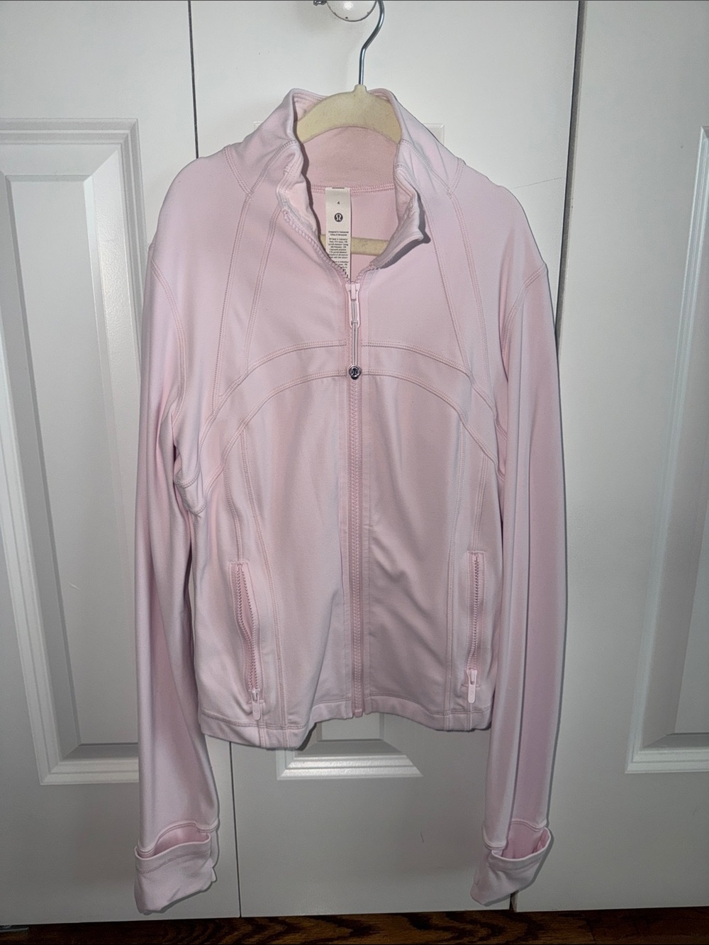 lululemon athletica Light Pink Full-Zip Long Sleeve Jacket